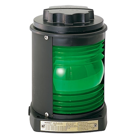 Perko Black Plastic Green Side Light 1127GA0BLK